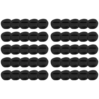 50 adet Siyah Karbon Fırça Kapağı Plastik çekiçli öğütücü elektrikli el aleti Dropship
